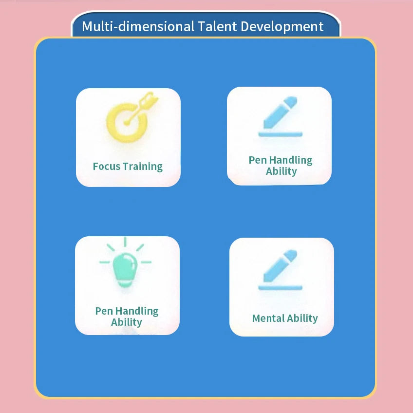 34-Page Reusable Magic Exercise Book Set