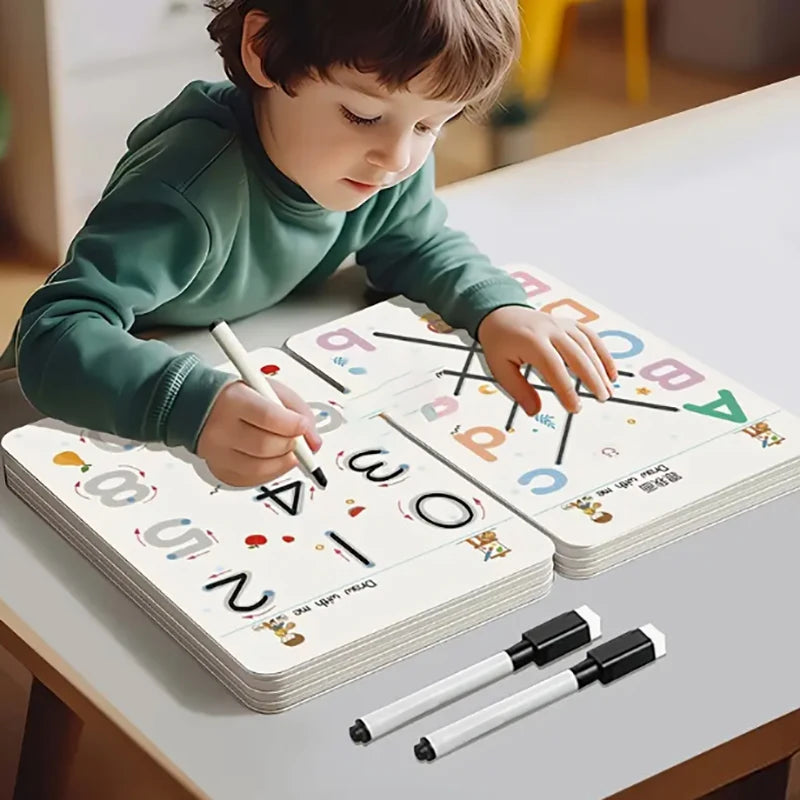 34-Page Reusable Magic Exercise Book Set